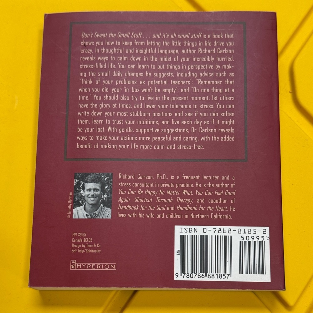 Don't Sweat the Small Stuff Book - Picture 3 of 3